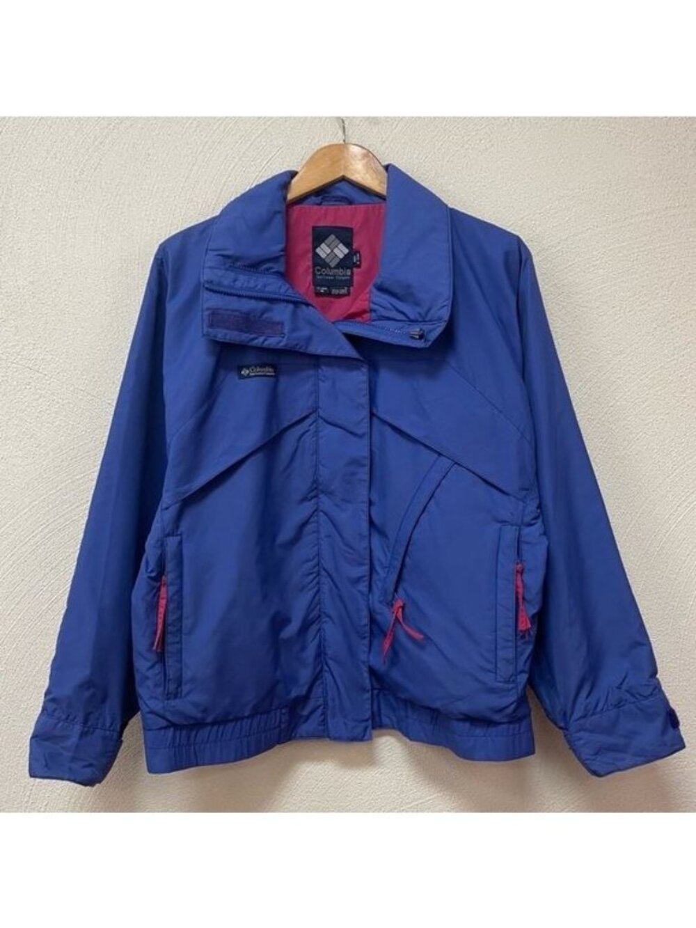 Vintage Columbia Women’s Purple & Pink Radial Sleeve Jacket Sz Medium